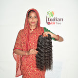Blunt Cut 20" inches 1 bundle Curly Hair