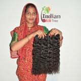 Blunt Cut 20" inches 1 bundle Curly Hair